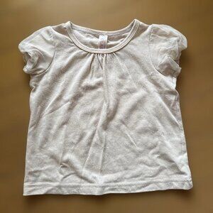 Children's white short-sleeved shirt